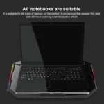 NUOXI YL-018 5-Core Fans Ultra-quiet Laptop Cooler RGB Light Cooling Holder - Image 8
