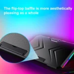 NUOXI YL-019 RGB Light Dual Turbine Silent Laptop Cooler Cooling Holder - Image 5