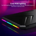 NUOXI YL-019 RGB Light Dual Turbine Silent Laptop Cooler Cooling Holder - Image 7
