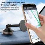 J34 Retractable Vacuum Adsorption Magnetic Car Phone Holder - Image 10
