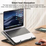 NUOXI C400 6-Speed Adjustable Dual-Core Large Fan Laptop Cooler - Image 3