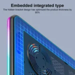 NUOXI F36-5 6-Speed Adjustable 5 Fan Laptop Cooler with RGB - Image 3