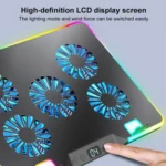 NUOXI F36-5 6-Speed Adjustable 5 Fan Laptop Cooler with RGB - Image 7