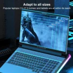 NUOXI F36-5 6-Speed Adjustable 5 Fan Laptop Cooler with RGB - Image 8