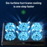 NUOXI Q5A 6-Speed Adjustable 6-Core Large Fan Cooling Pad - Image 4