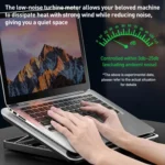 NUOXI Q5A 6-Speed Adjustable 6-Core Large Fan Cooling Pad - Image 5