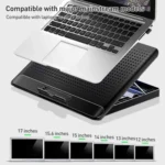 NUOXI Q5A 6-Speed Adjustable 6-Core Large Fan Cooling Pad - Image 8