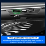 NUOXI Q5A 6-Speed Adjustable 6-Core Large Fan Cooling Pad - Image 10