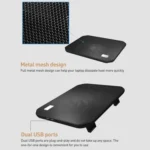 NUOXI M10B Dual Large Fan Laptop Cooling Pad - Image 5