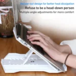 NUOXI N2 8-level Adjustable Laptop Holder, without Turntable - Image 2