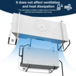 For Starlink Gen 3 Router Acrylic Separable Wall-mounted Bracket - Image 5