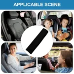 Universal Car Seat Belt Extended Ice Silk Fabric Shoulder Pad Protection Belt - Image 5