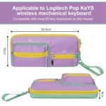 87-Key Universal Mechanical Keyboard Storage Sleeve Bag for Logitech POP Keys - Image 3