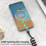 DOONJIEY DJUSB510GR 80Gbps Type-C 16K HD Projection Spring Conversion Cable - Image 6