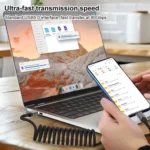 DOONJIEY DJUSB510GR 80Gbps Type-C 16K HD Projection Spring Conversion Cable - Image 7