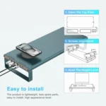 Onten OTN-95209 Computer Laptop Monitor Riser Holder, with Wireless Charging - Image 5