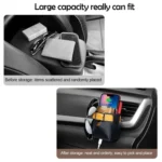 Car Air Vent PU Leather Storage Hanging Bag - Image 5