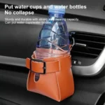 Car Air Vent PU Leather Storage Hanging Bag - Image 7