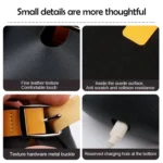 Car Air Vent PU Leather Storage Hanging Bag - Image 8