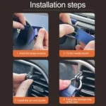 Car Air Vent PU Leather Storage Hanging Bag - Image 9