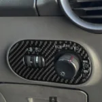 Carbon Fiber Car Headlight Switch Decorative Sticker for SEAT Ibiza 2003-2008, Right Driver - Image 4