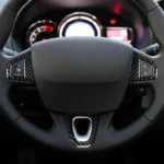 3pcs/Set Carbon Fiber Car Steering Wheel Buttons Decorative Sticker for Renault Fluence 2009-2017 / Megane 2008-2016, Left and Right Driver - Image 6