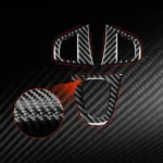 3pcs/Set Carbon Fiber Car Steering Wheel Buttons Decorative Sticker for Renault Fluence 2009-2017 / Megane 2008-2016, Left and Right Driver - Image 2