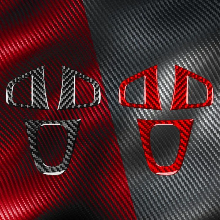 EDA0083701_B2.webp 3pcs/Set Carbon Fiber Car Steering Wheel Buttons Decorative Sticker for Renault Fluence 2009-2017 / Megane 2008-2016, Left and Right Driver - Image 3