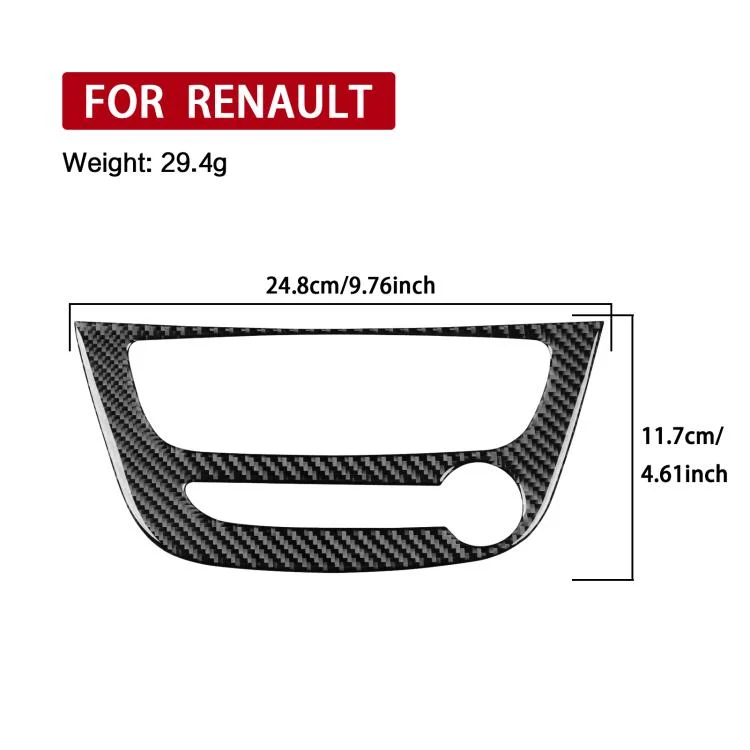 EDA008370201A_2.webp Carbon Fiber Car Air Conditioner Panel A Decorative Sticker for Renault Fluence 2009-2017 / Megane 2008-2016, Left and Right Driver - Image 5