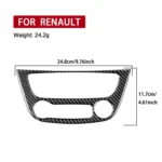 Carbon Fiber Car Air Conditioner Panel B Decorative Sticker for Renault Fluence 2009-2017 / Megane 2008-2016, Left and Right Driver - Image 5