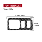 Carbon Fiber Car Headlight Button Frame Decorative Sticker for Renault Fluence 2009-2017 / Megane 2008-2016, Left and Right Driver - Image 5