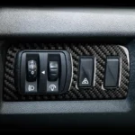 Carbon Fiber Car Headlight Button Frame Decorative Sticker for Renault Fluence 2009-2017 / Megane 2008-2016, Left and Right Driver - Image 6
