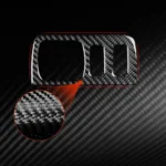 Carbon Fiber Car Headlight Button Frame Decorative Sticker for Renault Fluence 2009-2017 / Megane 2008-2016, Left and Right Driver - Image 2
