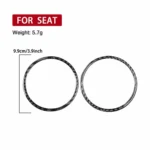 2pcs/Set Carbon Fiber Car AC Two Sides Air Outlet Decorative Sticker for SEAT Leon 2005-2012, Left and Right Driver - Image 5