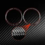2pcs/Set Carbon Fiber Car AC Two Sides Air Outlet Decorative Sticker for SEAT Leon 2005-2012, Left and Right Driver - Image 2