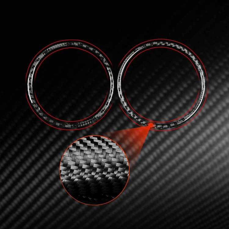 EDA0083754_B1.webp 2pcs/Set Carbon Fiber Car AC Two Sides Air Outlet Decorative Sticker for SEAT Leon 2005-2012, Left and Right Driver - Image 2