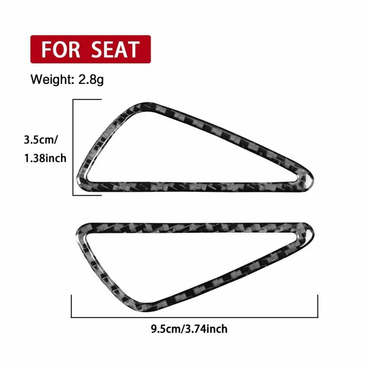EDA008375601A_2.webp 2pcs/Set Carbon Fiber Car Instrument Panel Air Outlet Decorative Sticker for SEAT Leon 2005-2012, Left and Right Driver - Image 5