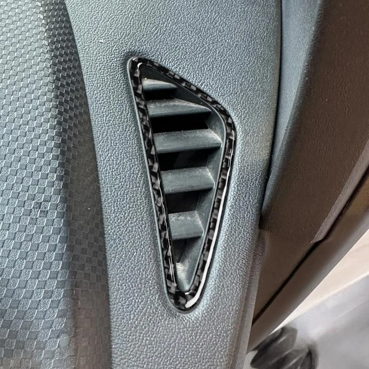 EDA008375601A_3.webp 2pcs/Set Carbon Fiber Car Instrument Panel Air Outlet Decorative Sticker for SEAT Leon 2005-2012, Left and Right Driver - Image 6