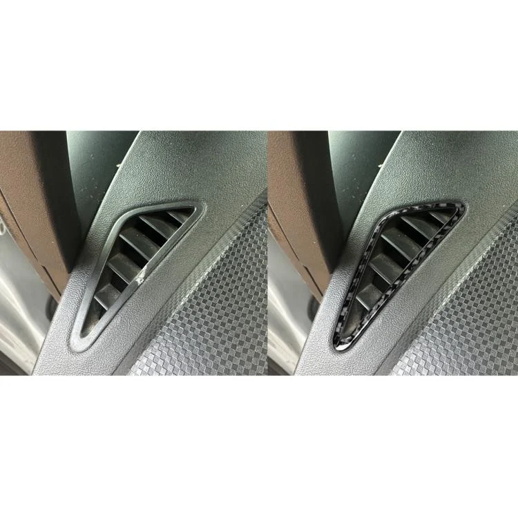 EDA008375601A_4.webp 2pcs/Set Carbon Fiber Car Instrument Panel Air Outlet Decorative Sticker for SEAT Leon 2005-2012, Left and Right Driver - Image 7
