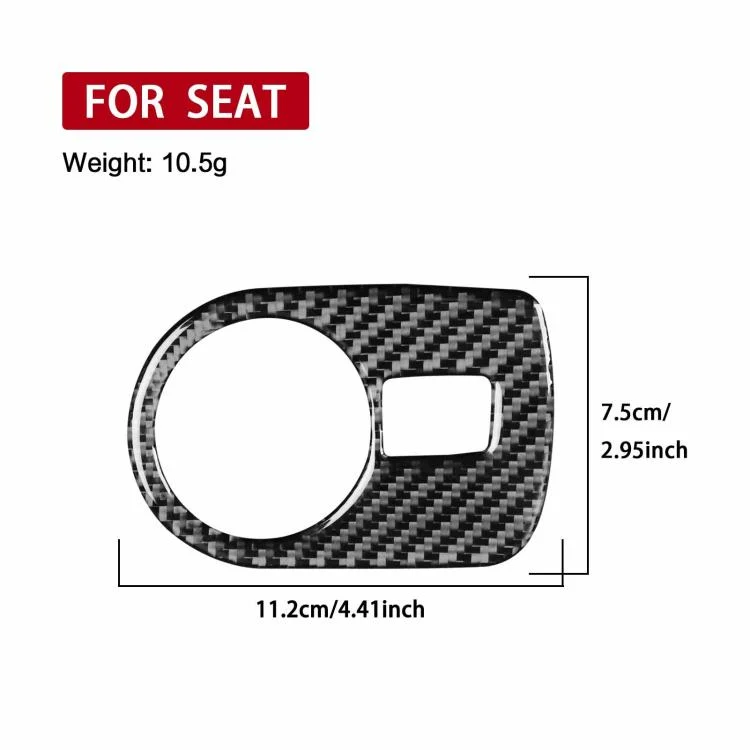 EDA008375701A_2.webp Carbon Fiber Car Headlight Switch Panel Decorative Sticker for SEAT Leon 2005-2012 - Image 3