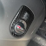 Carbon Fiber Car Headlight Switch Panel Decorative Sticker for SEAT Leon 2005-2012 - Image 4