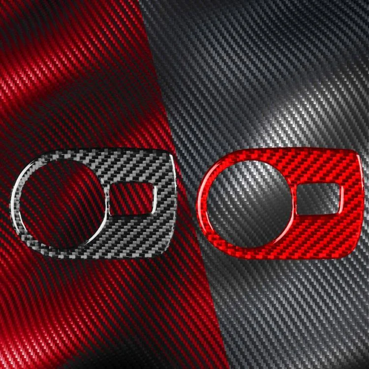 EDA008375701A_6.webp Carbon Fiber Car Headlight Switch Panel Decorative Sticker for SEAT Leon 2005-2012 - Image 7