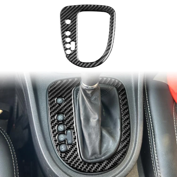 EDA008375801A.webp Carbon Fiber Car Gear Position Panel Decorative Sticker for SEAT Leon 2005-2012 - Image 1