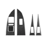 5pcs/Set Carbon Fiber Car Lifting Panel Decorative Sticker for SEAT Leon 2005-2012 - Image 2