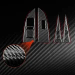 5pcs/Set Carbon Fiber Car Lifting Panel Decorative Sticker for SEAT Leon 2005-2012 - Image 6