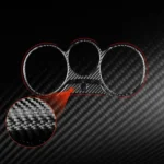2pcs/Set Carbon Fiber Car Speedometer Surrounded Panel Decorative Sticker for SEAT Leon 2005-2012, Left and Right Driver - Image 2