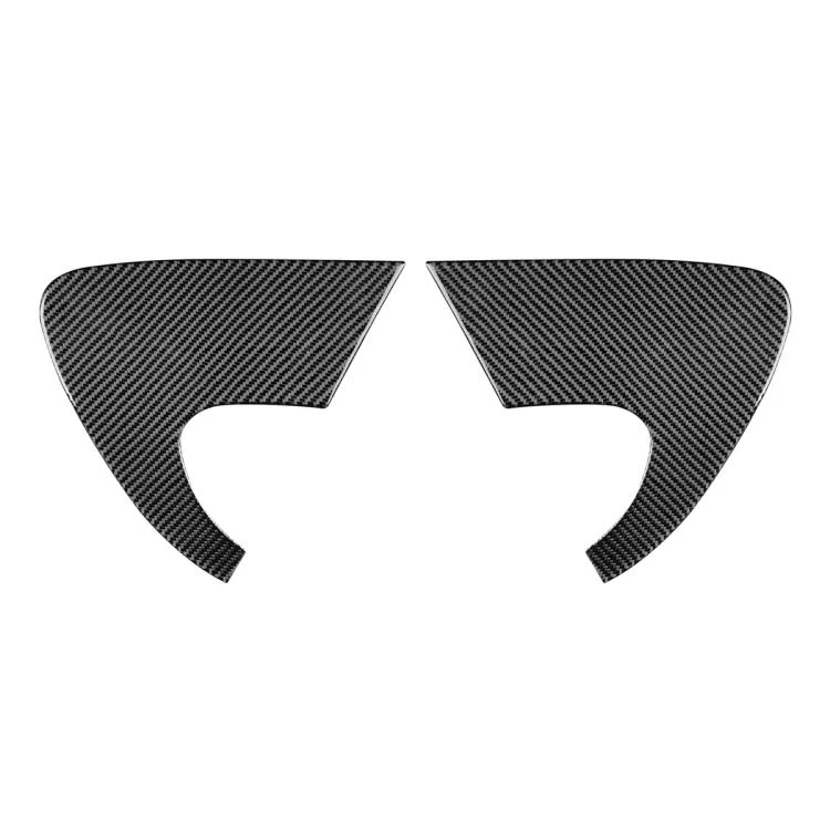 EDA008376501A_1.webp 2pcs/Set Carbon Fiber Car Rear Triangle Window Decorative Sticker for SEAT Leon 2005-2012, Left and Right Driver - Image 4