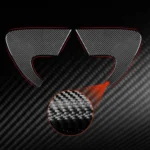 2pcs/Set Carbon Fiber Car Rear Triangle Window Decorative Sticker for SEAT Leon 2005-2012, Left and Right Driver - Image 2
