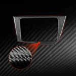 Carbon Fiber Car Center Console Panel Decorative Sticker for SEAT Leon 2005-2012 - Image 6