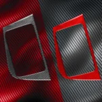Carbon Fiber Car Center Console Panel Decorative Sticker for SEAT Leon 2005-2012 - Image 7